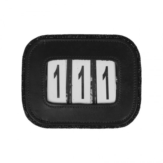 Zwart met glitterrand