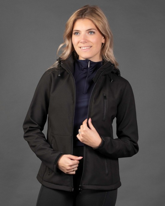 Harry's Horse Softshell jas Chicago Zwart