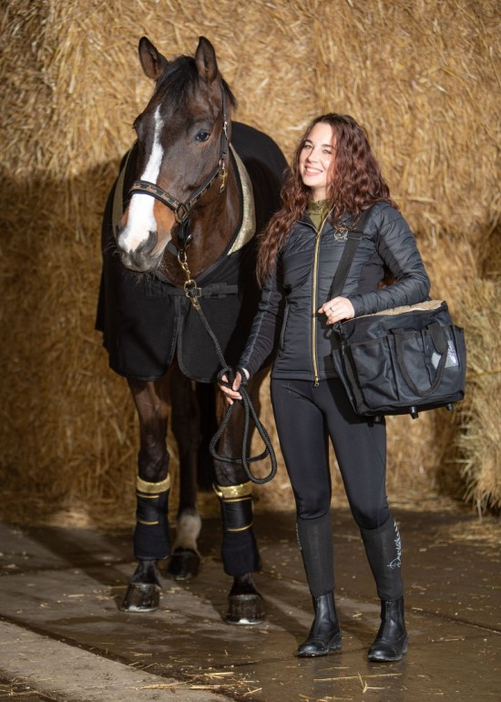 Harry's Horse Hoodie Padded Denici Cavalli Gold