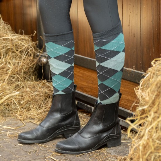 Harry's Horse Kousen Check Black Sand