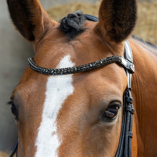 Harry's Horse Hoofdstel Anatomic Black Crystal