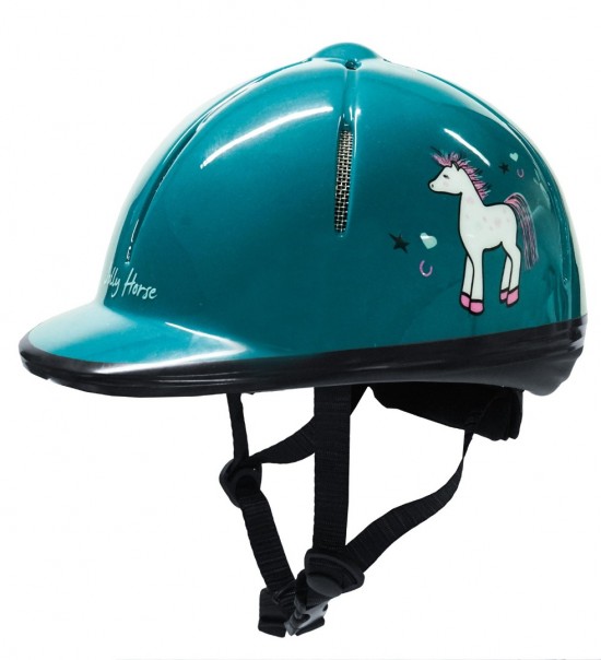 Red Horse Cap Rider Sea Green (48-52 cm)