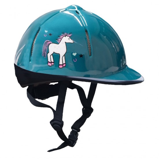 Red Horse Cap Rider Sea Green (48-52 cm)