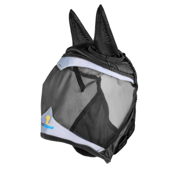 Shires Flyguard Pro Fine Mesh Vliegenmasker met oren