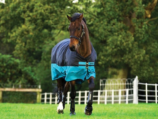 Horseware Mio Medium 200gr. Zwart/Turquoise