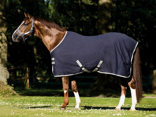 Amigo Stable Sheet Navy/Silver