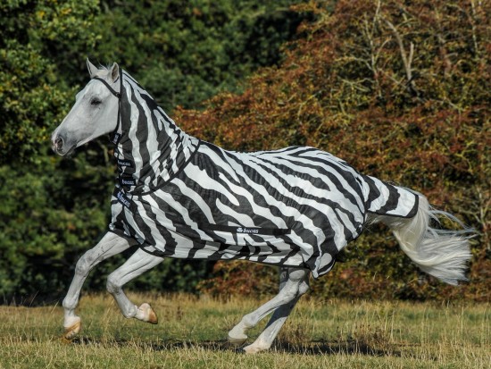 Bucas Buzz-Off Full Neck Zebra