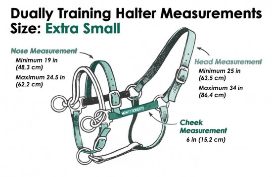 Monty Roberts Dually Halter, Groen