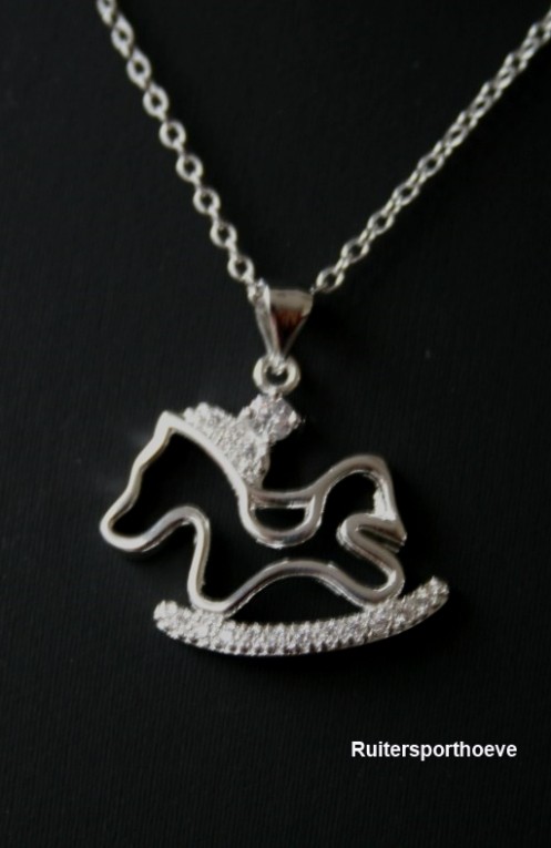 Sierlijk hobbelpaard met Strass