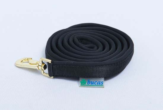 Bucas Dublin Padded Lead Rein Zwart