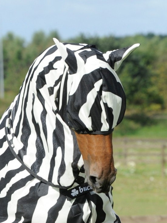 Bucas Buzz-Off Fly Mask Zebra