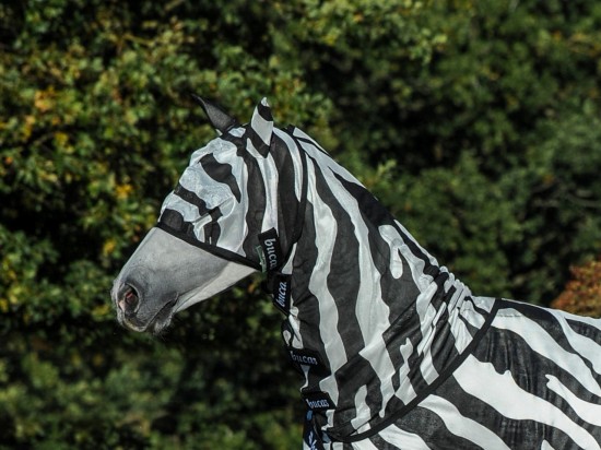 Bucas Buzz-Off Fly Mask Zebra
