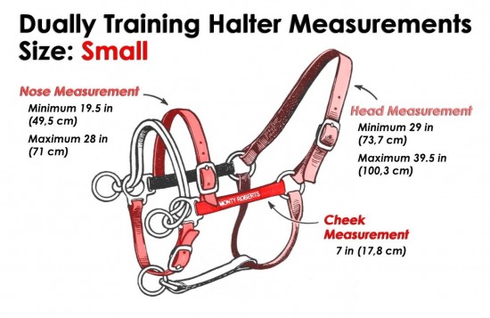 Monty Roberts Dually Halter, Rood
