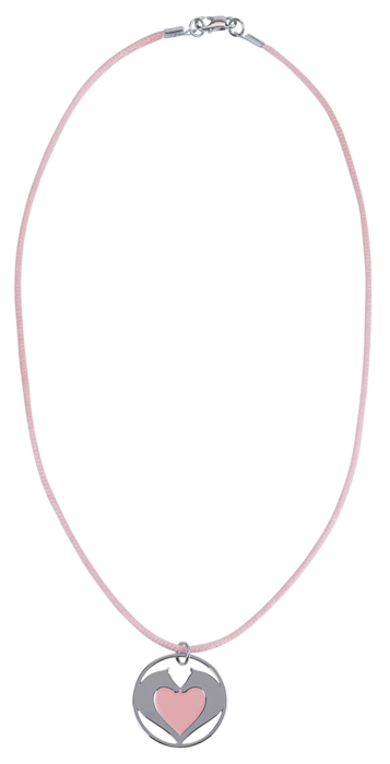 Satijnen Ketting Paardenhart Roze