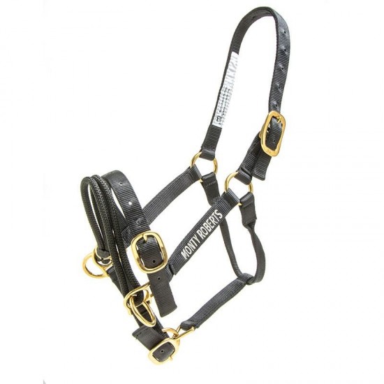 Monty Roberts Dually Halter, Zwart